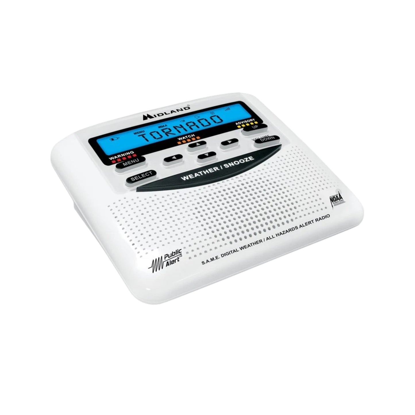 Radio meteorológico Midland WR120 con sistema alerta sísmica cobertura SASMEX S.A.M.E