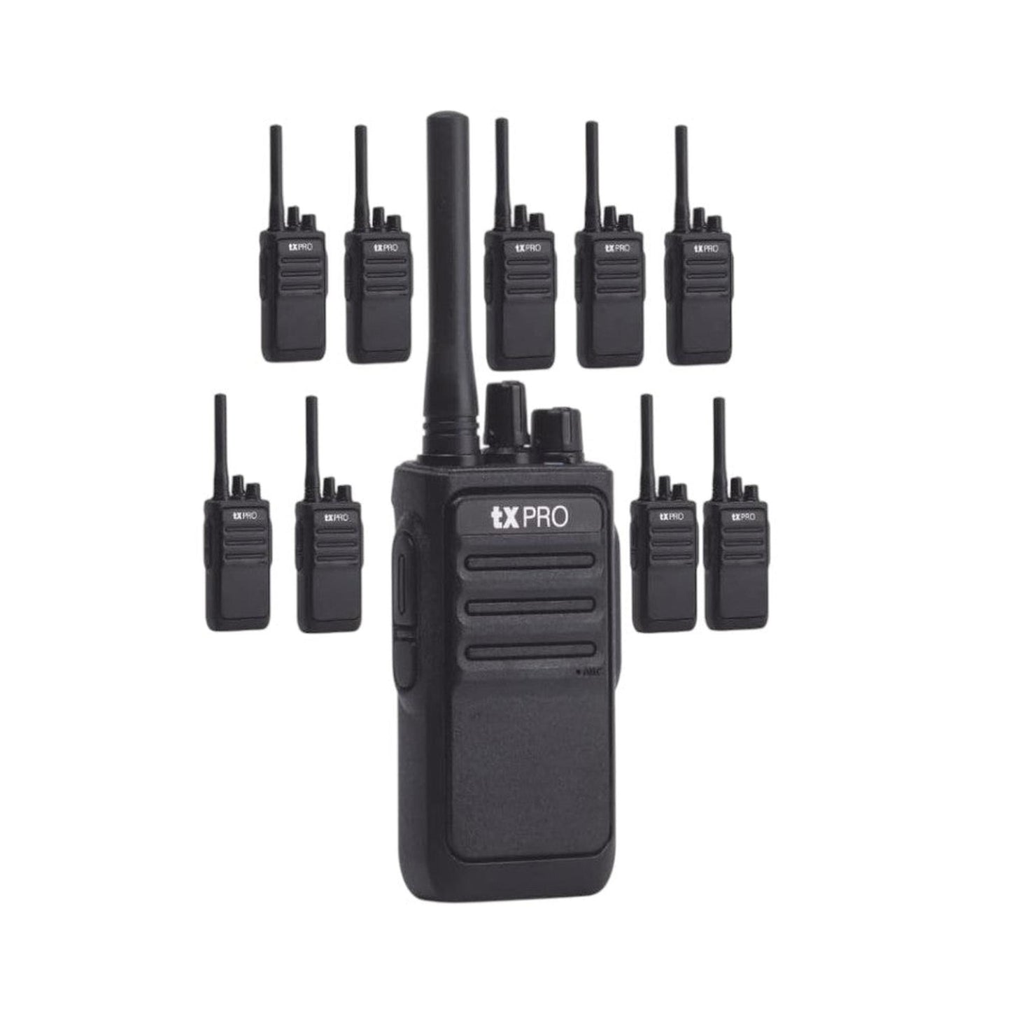 Paquete 10 radios walkie talkie tXPRO TX320 UHF 400-470MHz 16 canales analógicos